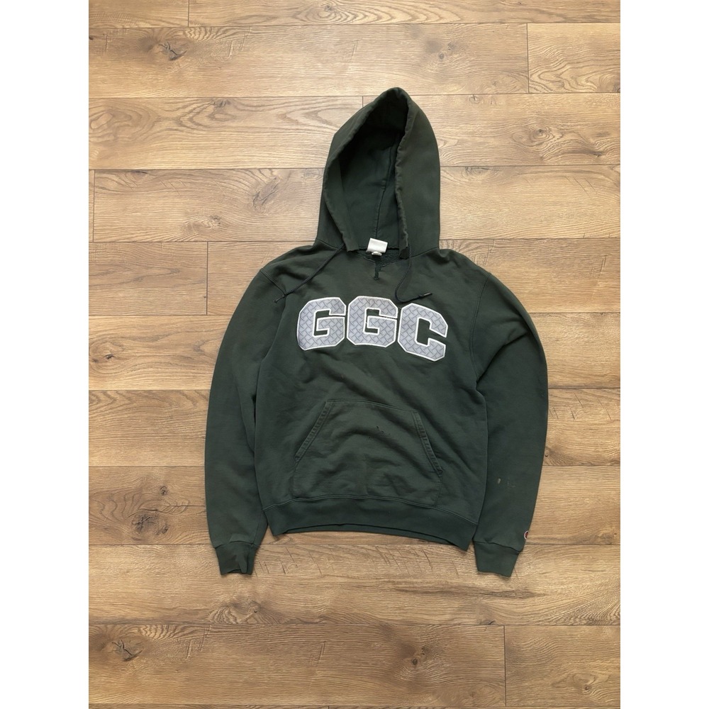 Vintage Champion Eco Fleece GGC Hoodie Mens Size Small